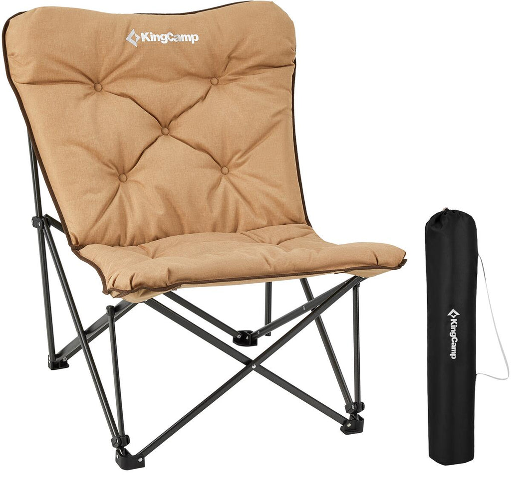 Detalj av stoff på Lindon Relax campingstol