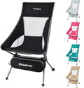 Sammenleggbar campingstol Logan aluminium 1,5 kg - KingCamp forfra