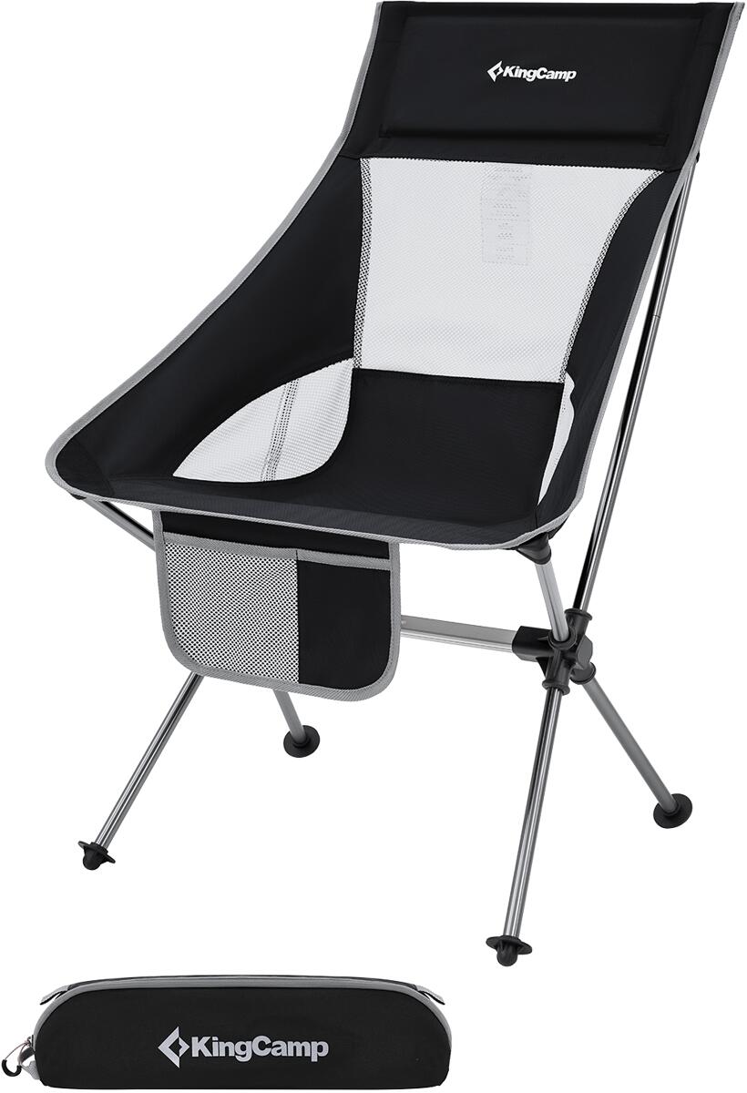 Sammenleggbar campingstol Logan aluminium 1,5 kg - KingCamp pakket i bæretaske
