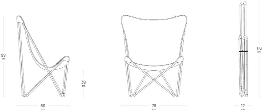 Detalj av stoff og ramme på Sammenleggbar campingstol Maxi Pop Up Batyline Iso 110 kg - Lafuma