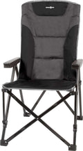 Sammenleggbar campingstol Raptor Recliner 3-pos ryggstøtte - Brunner forfra