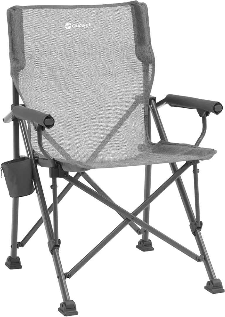 Sammenleggbar campingstol Ripple med stretch-trekk 120 kg forfra