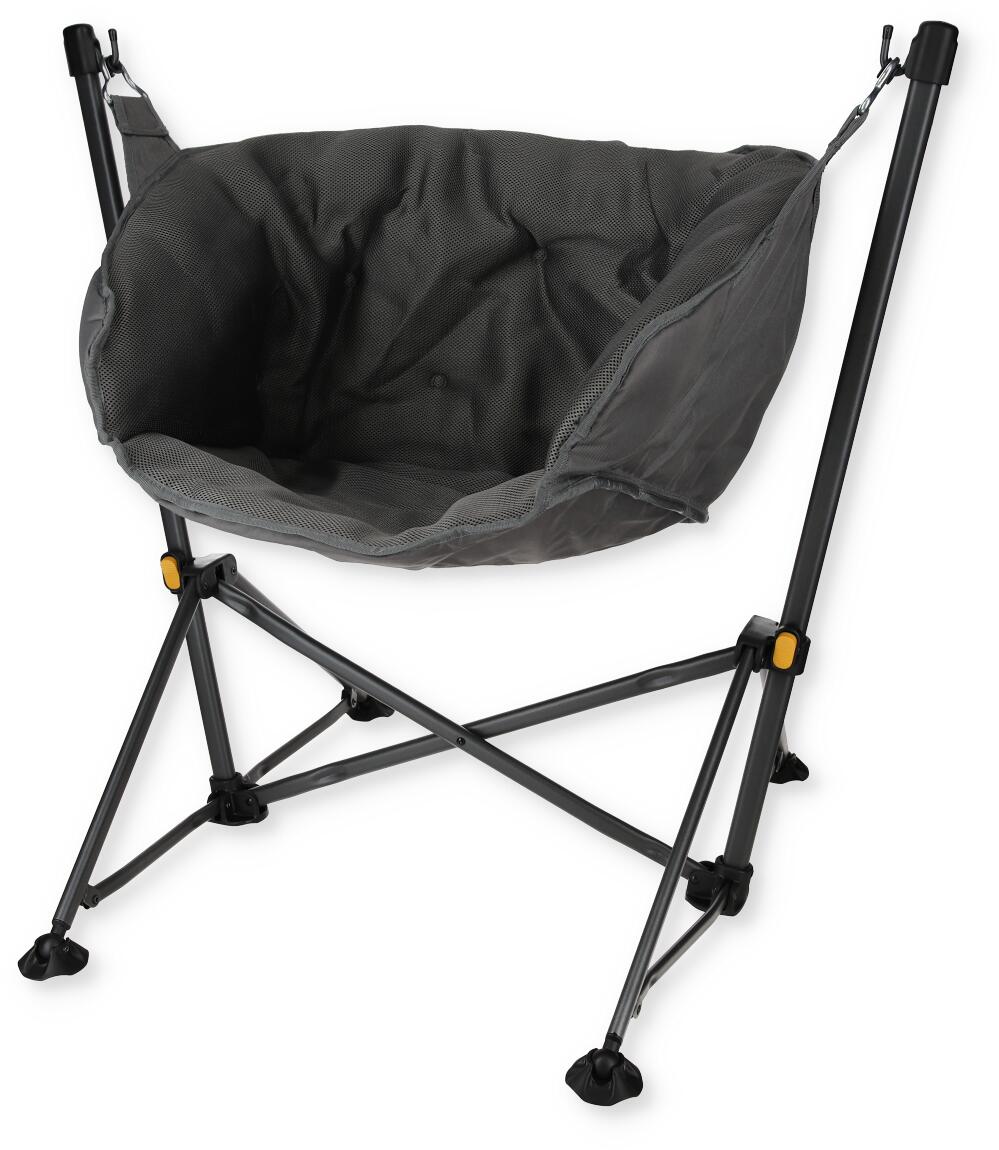 Sammenleggbar campingstol Swing med aluminium 120 kg grå - Wecamp forfra