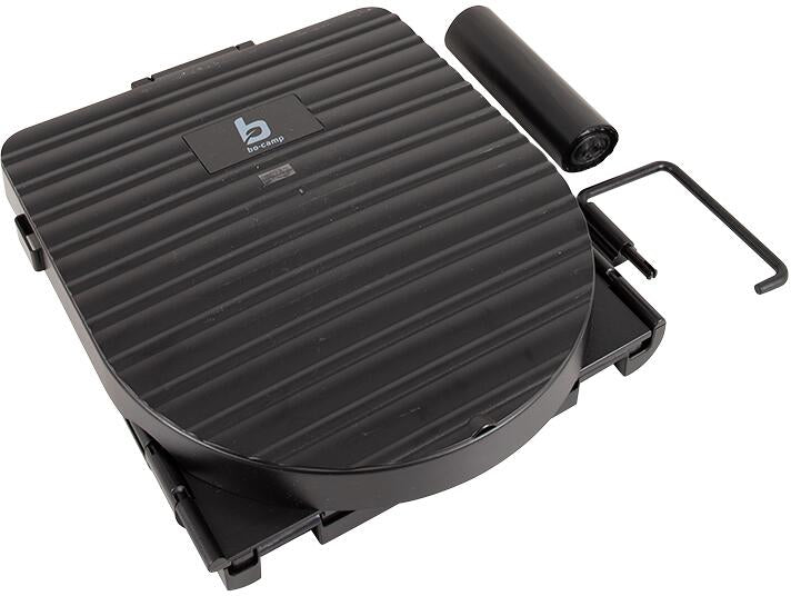 Sammenleggbar campingtoalett 7l maks 100 kg antrasitt - Bo-Camp pakket klar for transport