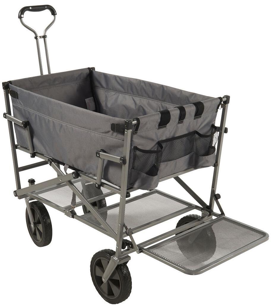 Sammenleggbar campingvogn Double Decker, 2 etasjer, 65 kg forfra