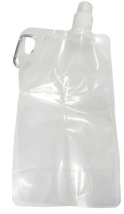 Sammenleggbar drikkeflaske 1 liter BPA-fri transparent front