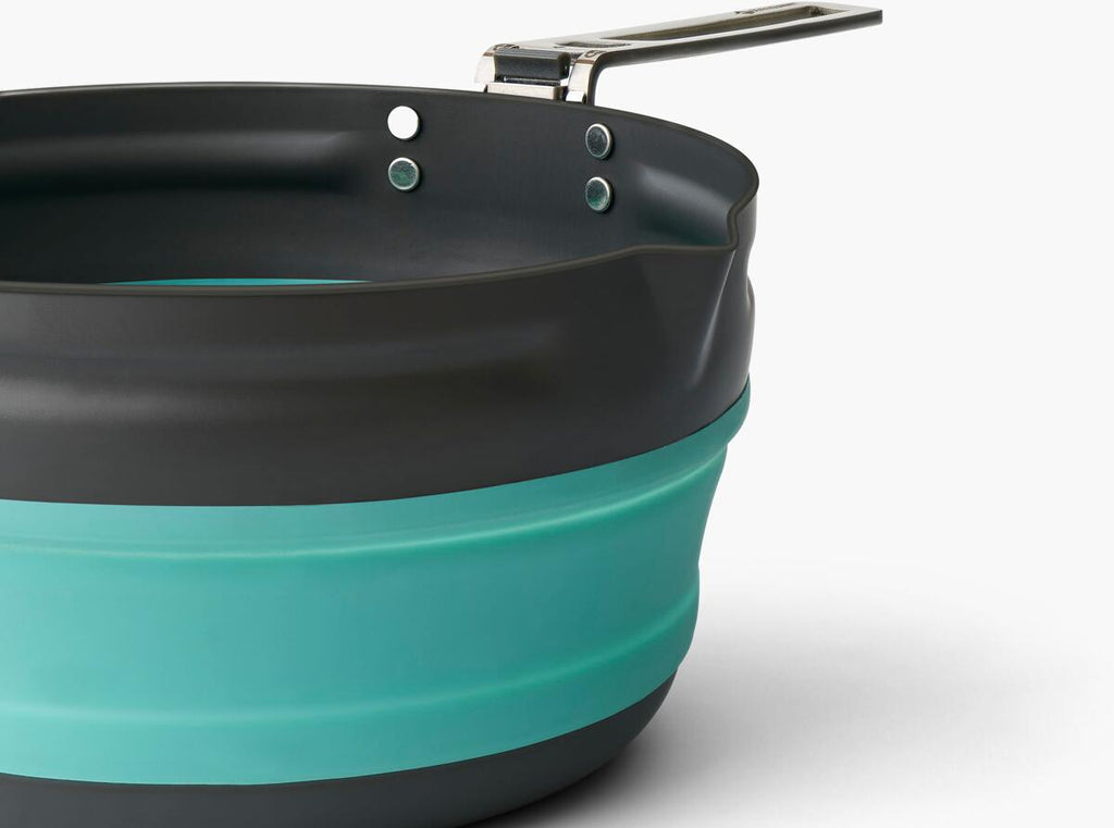 Sammenleggbar gryte Frontier 2,2 l aluminium 297 g montert med håndtak