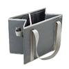 Sammenleggbar handlekurv Granite Grey 24 liter Meori bakside