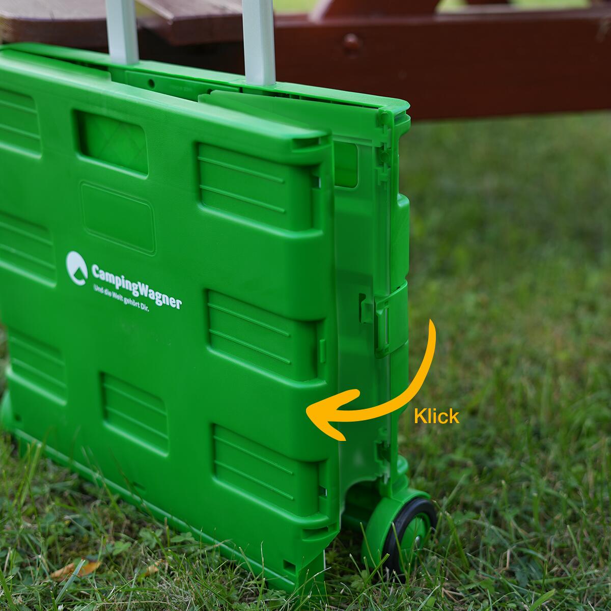 Sammenleggbar handlevogn 35 kg, Camping Wagner bæreevne detalj