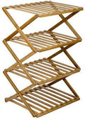 Sammenleggbar hylle Fitzroy bambus 50x40x72 cm - Bo-Camp forfra