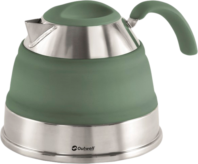 Sammenleggbar kjele Collaps Kettle 1,5 l silikon/stål - Outwell forfra