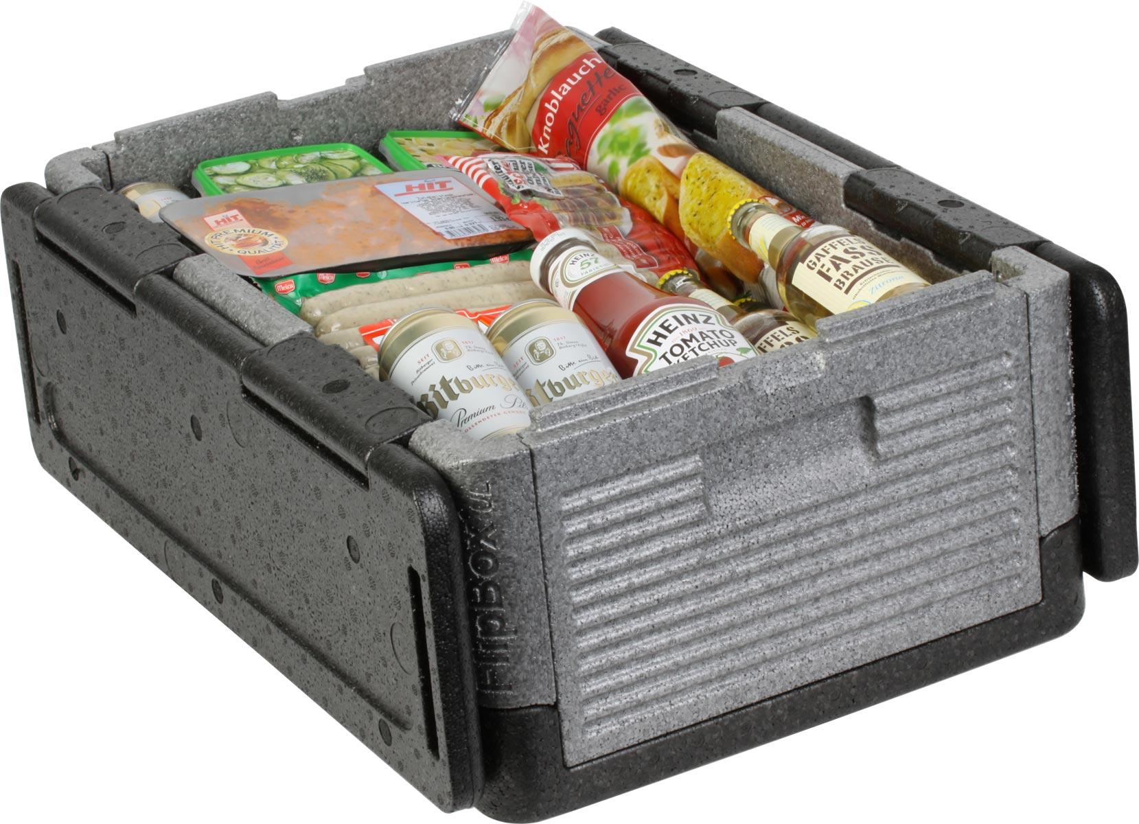 Sammenleggbar kjøleboks Flip Box BIG 39 liter EPP sett forfra