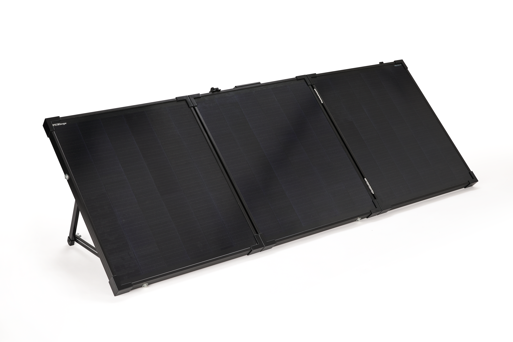 Sammenleggbar koffert-solcelleanlegg 150W med 20A laderegulator forfra
