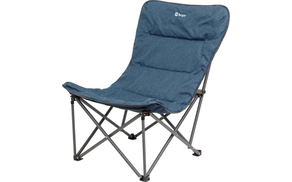 Detalj av stoff og ramme på Sammenleggbar loungestol Salvador 68 cm bred polyester stålramme
