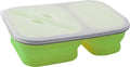 Sammenleggbar matboks Snack Box L 1,6 l silikon lime fra Brunner for mobil matoppbevaring