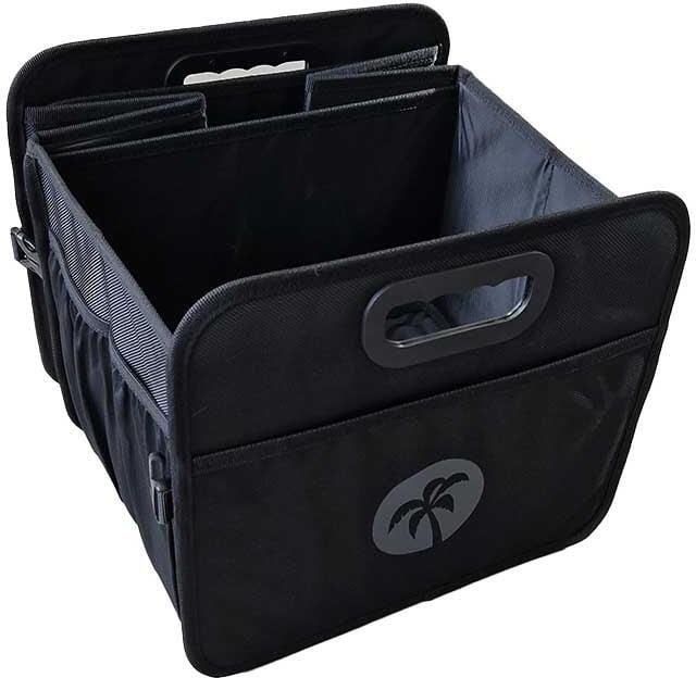 Detalj av sammenleggbar oppbevaringsboks carryBOXX 48x32x29 cm, svart