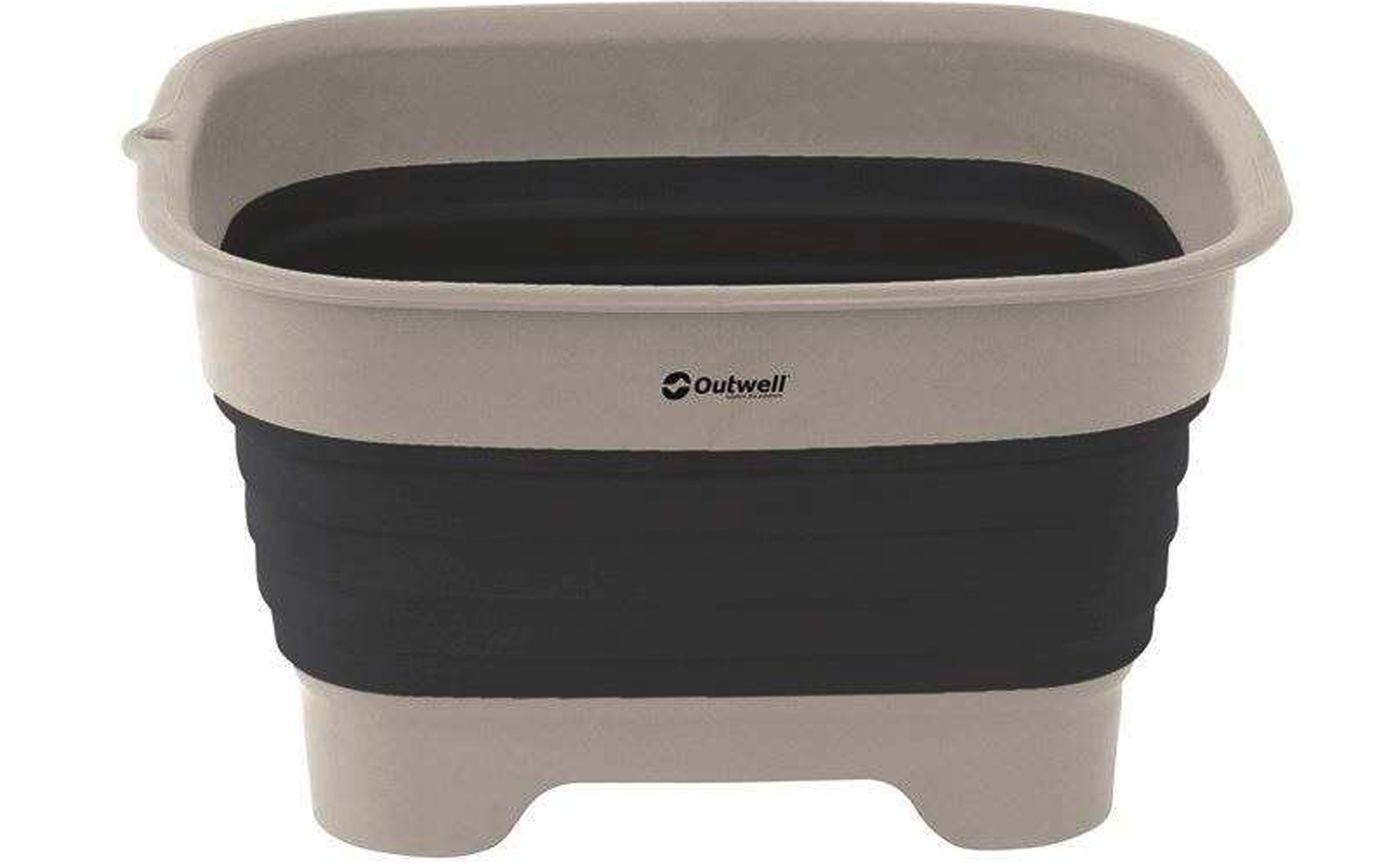 Sammenleggbar oppvaskbolle Collaps Wash Bowl med avløp - Outwell for campingbruk