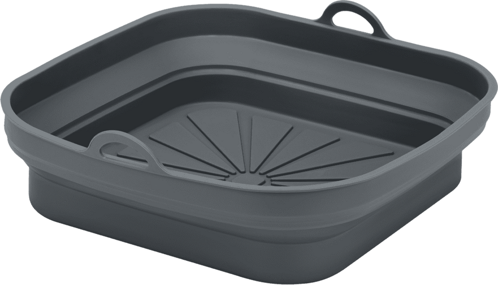 Sammenleggbar silikonkurv for airfryer kvadratisk - Metaltex forfra