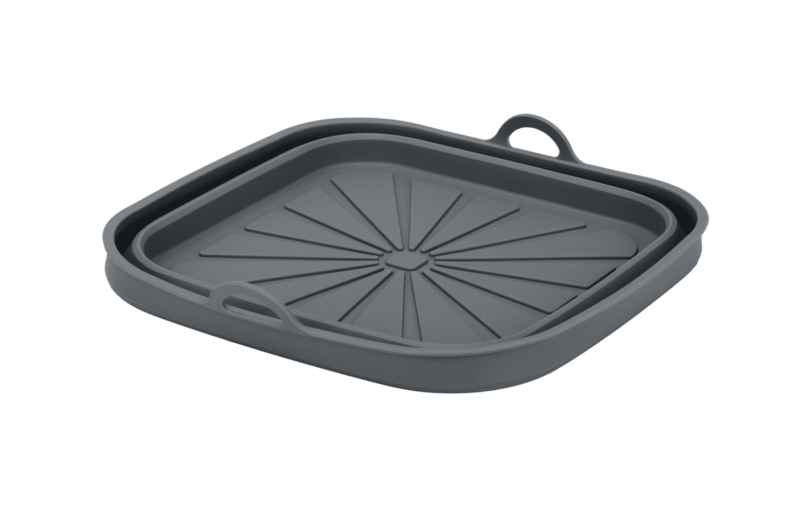 Sammenleggbar silikonkurv for airfryer kvadratisk - Metaltex bakside
