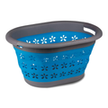 Sammenleggbar skittentøyskurv med håndtak 38x29 cm blå fra Kampa