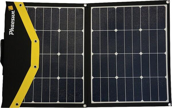 Sammenleggbar solcelleveske Fly Weight 90W 2x45W 12V Phaesun for bærbar solenergi