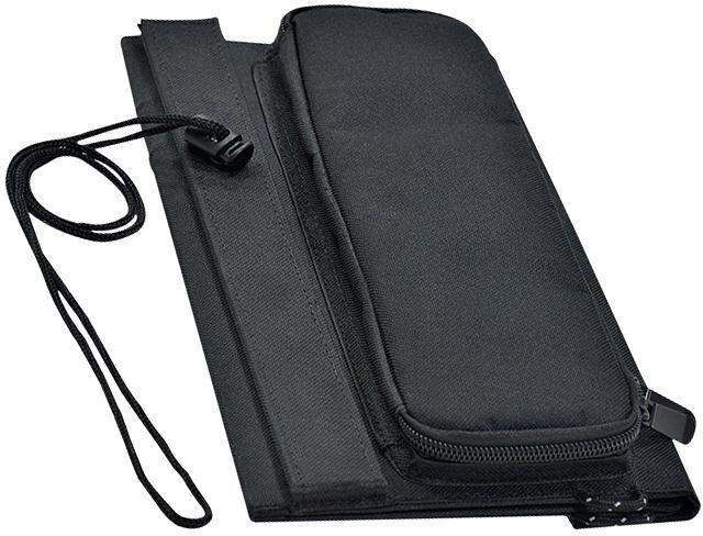 Sammenleggbar solcelleveske Trek King 2x7W USB 500 g bakside