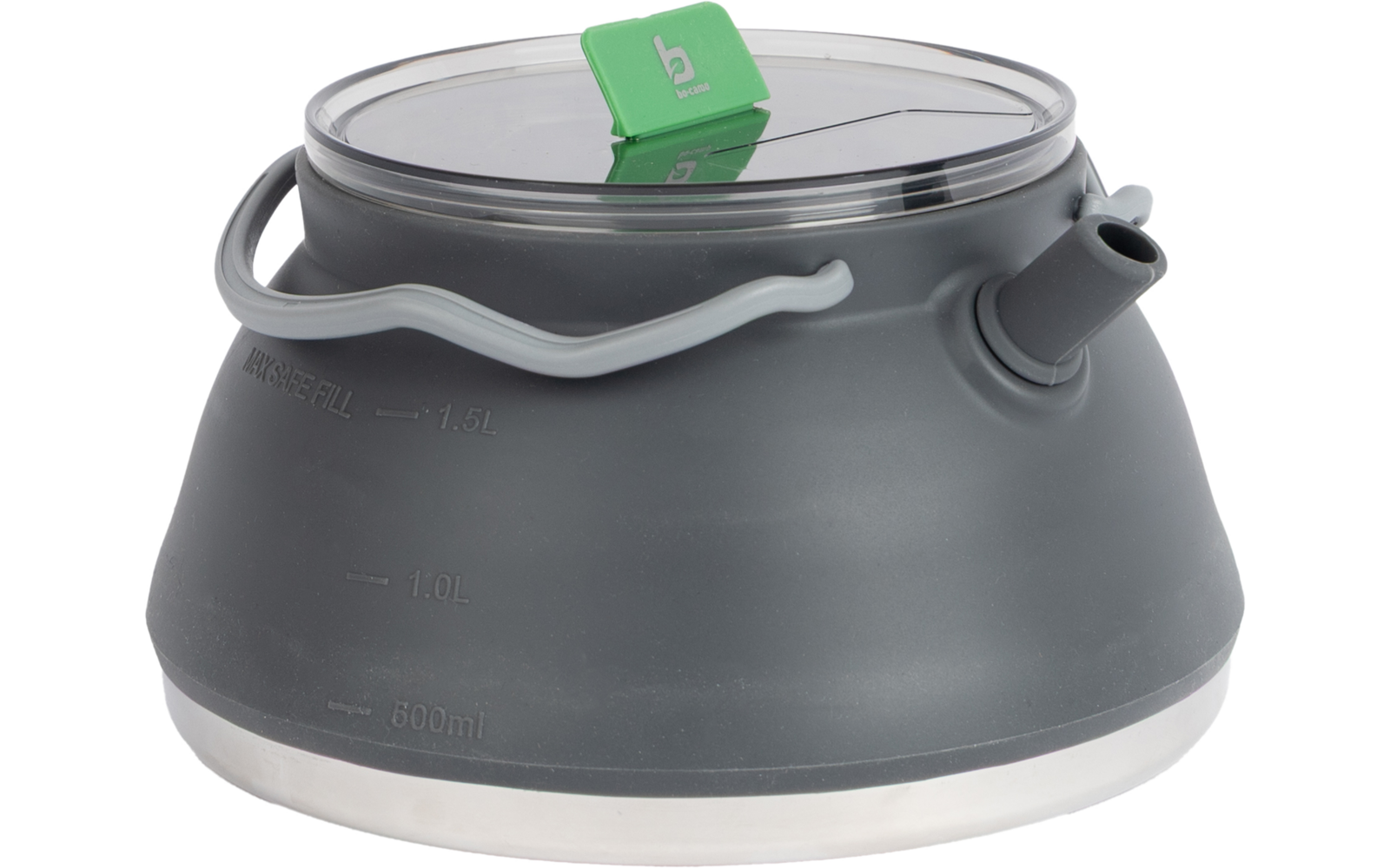 Sammenleggbar tekjele silikon 1,5 liter - Bo-Camp bakside
