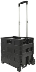 Sammenleggbar transporttralle med klappboks 25 kg fra Pro Plus forfra