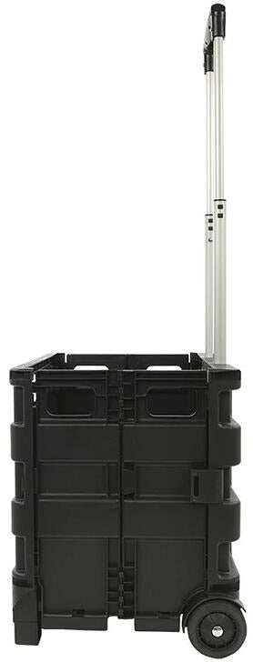 Sammenleggbar transporttralle med klappboks 25 kg fra Pro Plus bakside