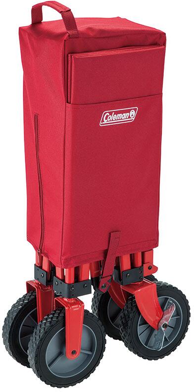 Sammenleggbar transportvogn 85 kg, rød - Coleman bakside