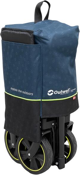 Sammenleggbar transportvogn Cancun 126L punkteringsfrie hjul - Outwell sideprofil