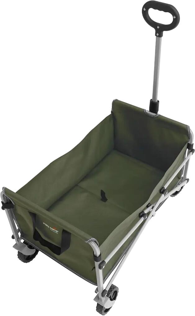Sammenleggbar transportvogn Hornbeam 58L 4,4 kg grønn fra bakside