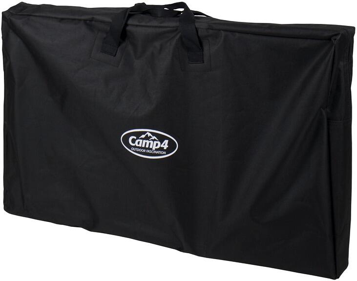 Detalj av hjul på Sammenleggbar transportvogn svart/isblå, 50 kg - Camp4