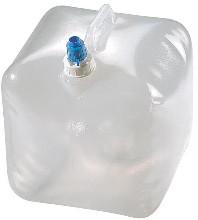 Sammenleggbar vannkanne 15 l med tappekran fra Outdoor sett forfra
