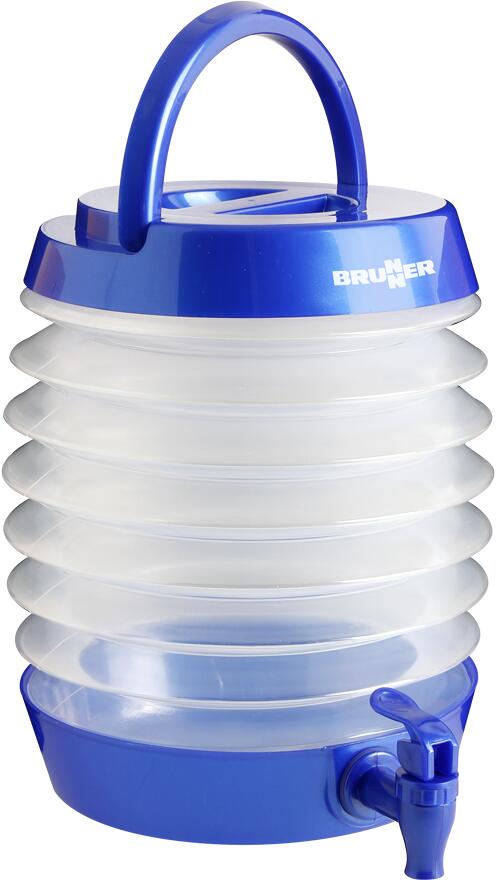 Sammenleggbar vannkanne Blue Pearl 5,5 l med tappekran forfra