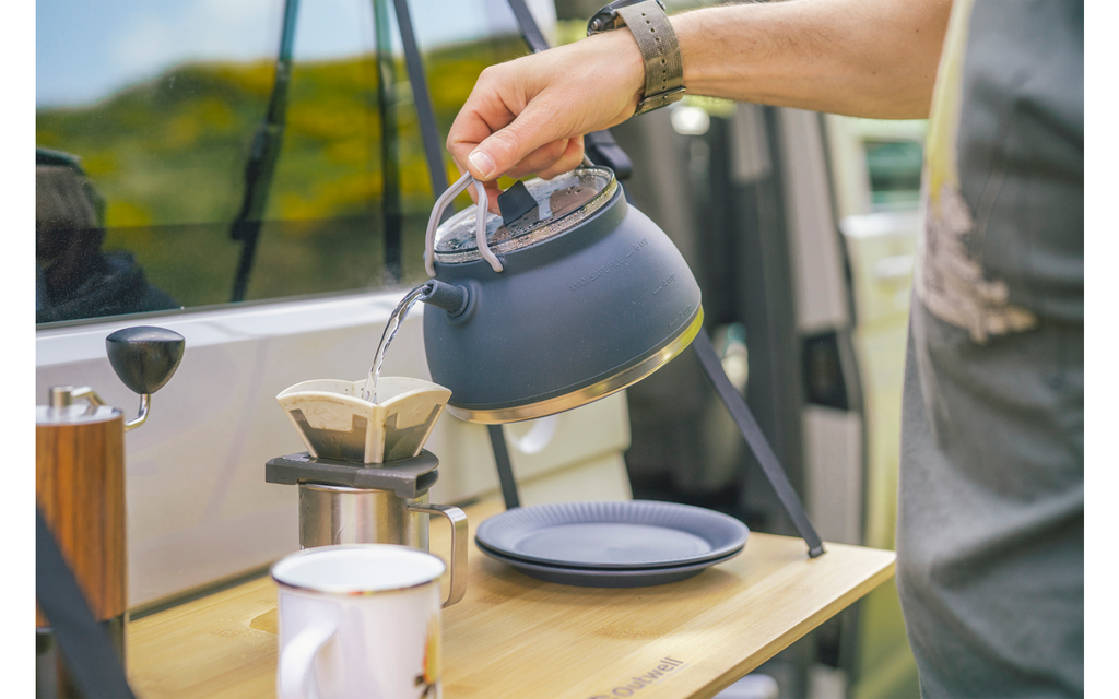 Detalj av håndtak på Sammenleggbar vannkjele Collaps Tea Time Kettle 1,5 l - Outwell
