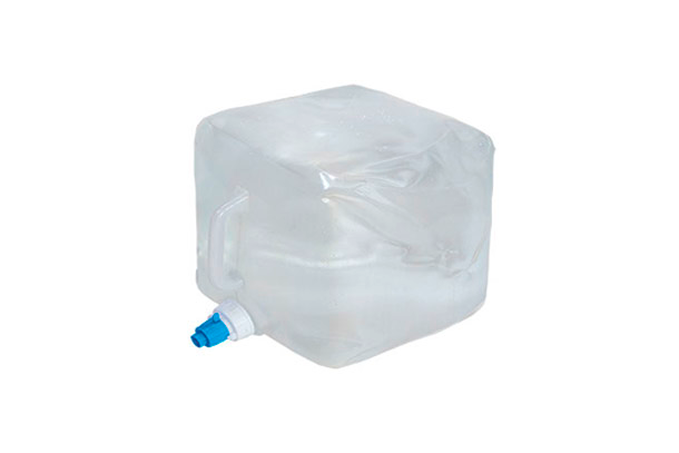 Sammenleggbar vanntank 15 liter i polyetylen hvit - High Peak for camping