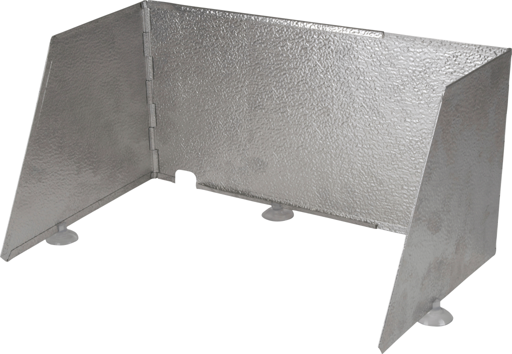 Sammenleggbar vindskjerm i aluminium for gasskoker - Crespo forfra