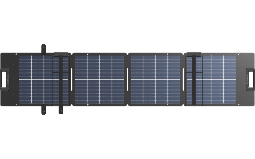 Sammenleggbart bifasialt solcellepanel 110 W IP68 XT60 - EcoFlow med integrert XT60-kabel
