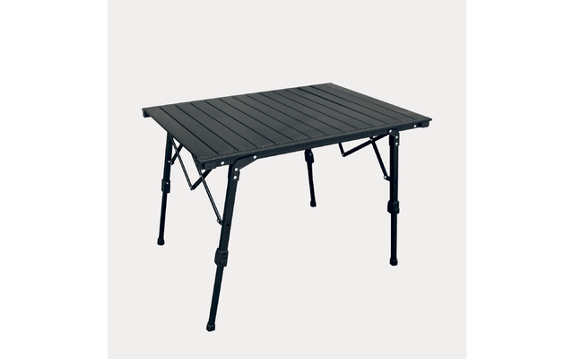 Sammenleggbart campingbord 89x60 cm høydejusterbart aluminium - Horntools bakside