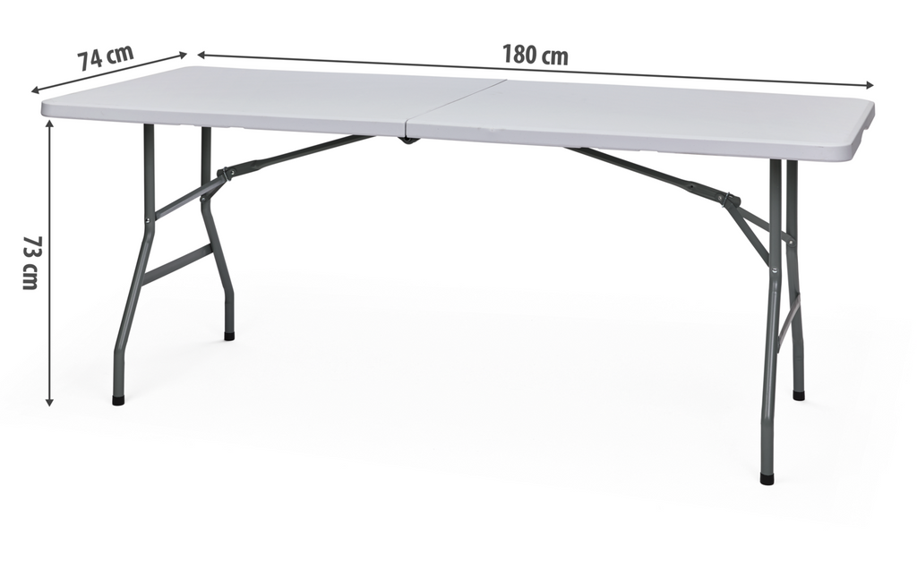 Sammenleggbart campingbord Taurus 180 x 74 cm detalj av ramme