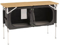 Sammenleggbart campingkjøkkenbord Padres 120x50x80 cm bambus - Outwell forfra
