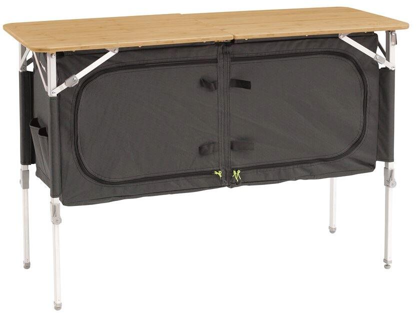 Sammenleggbart campingkjøkkenbord Padres 120x50x80 cm bambus - Outwell bakside