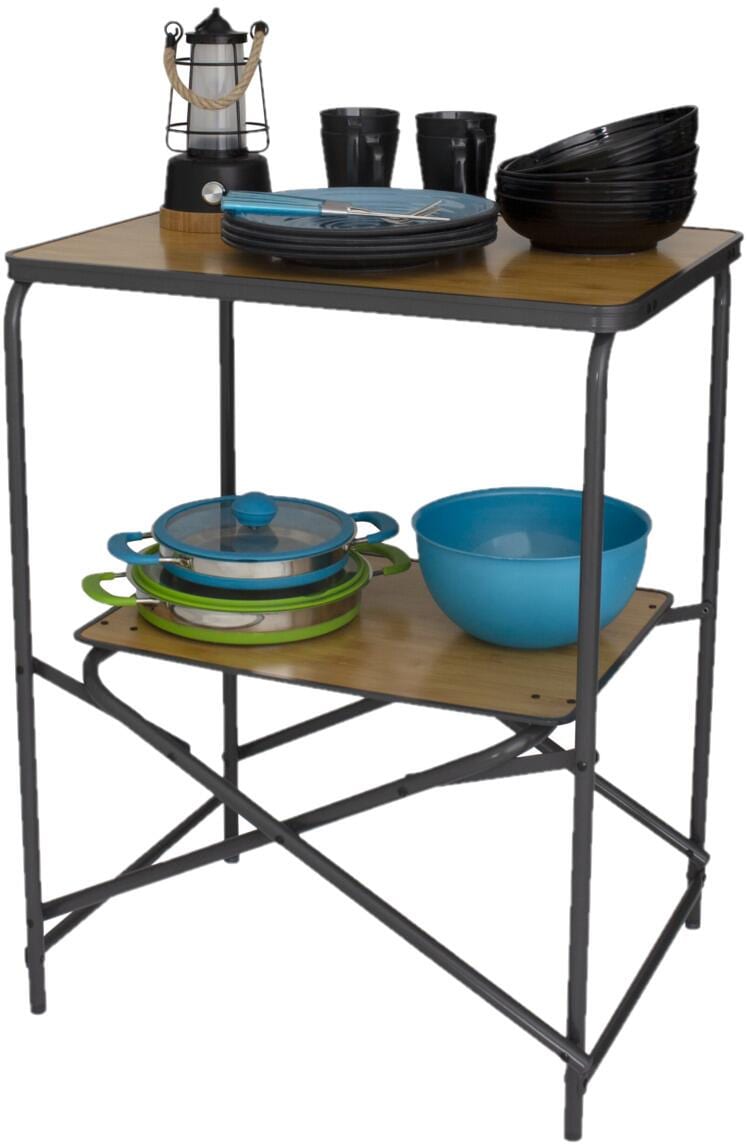 Sammenleggbart campingkjøkkenbord Teramo 80x64x44 cm bakside