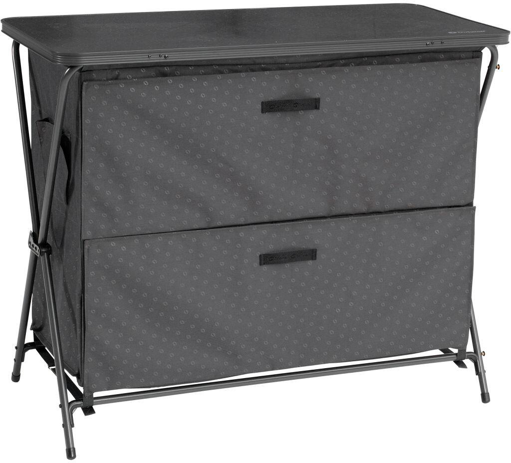 Sammenleggbart campingskap Aruba 110x53,5x90 cm aluminium - Outwell forfra