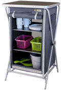 Sammenleggbart campingskap Aubenas 60x52x98 cm aluminium forfra