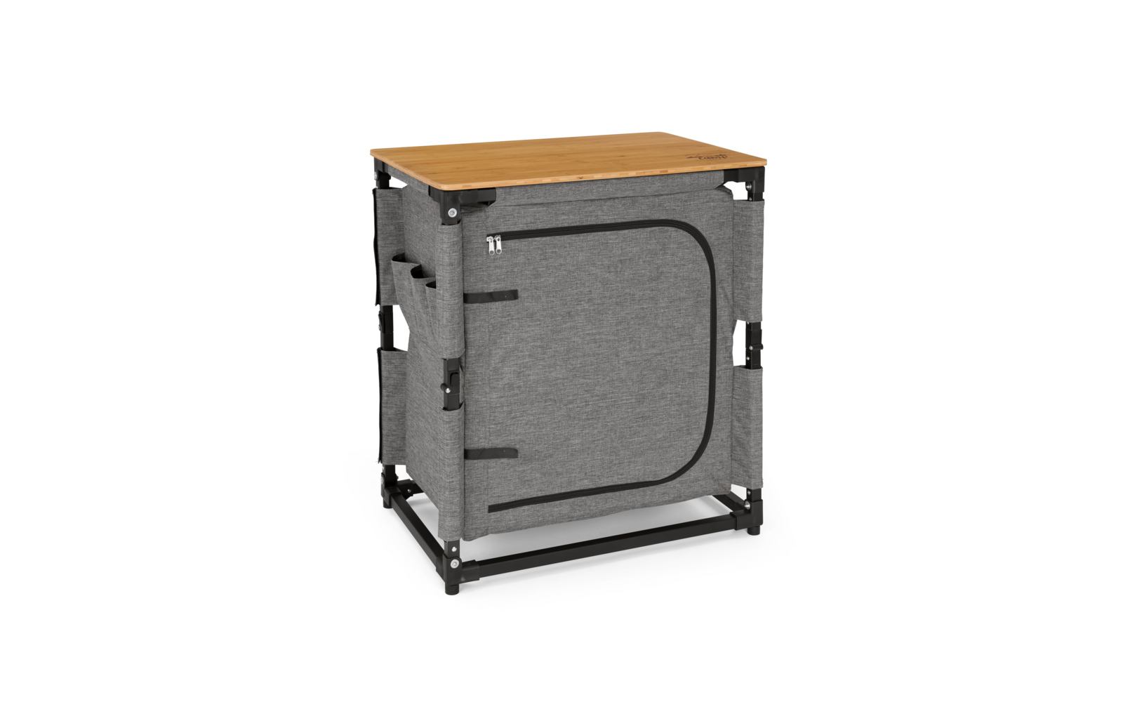 Sammenleggbart campingskap Capri 85x81x48 cm aluminium bakside med mesh-vindu