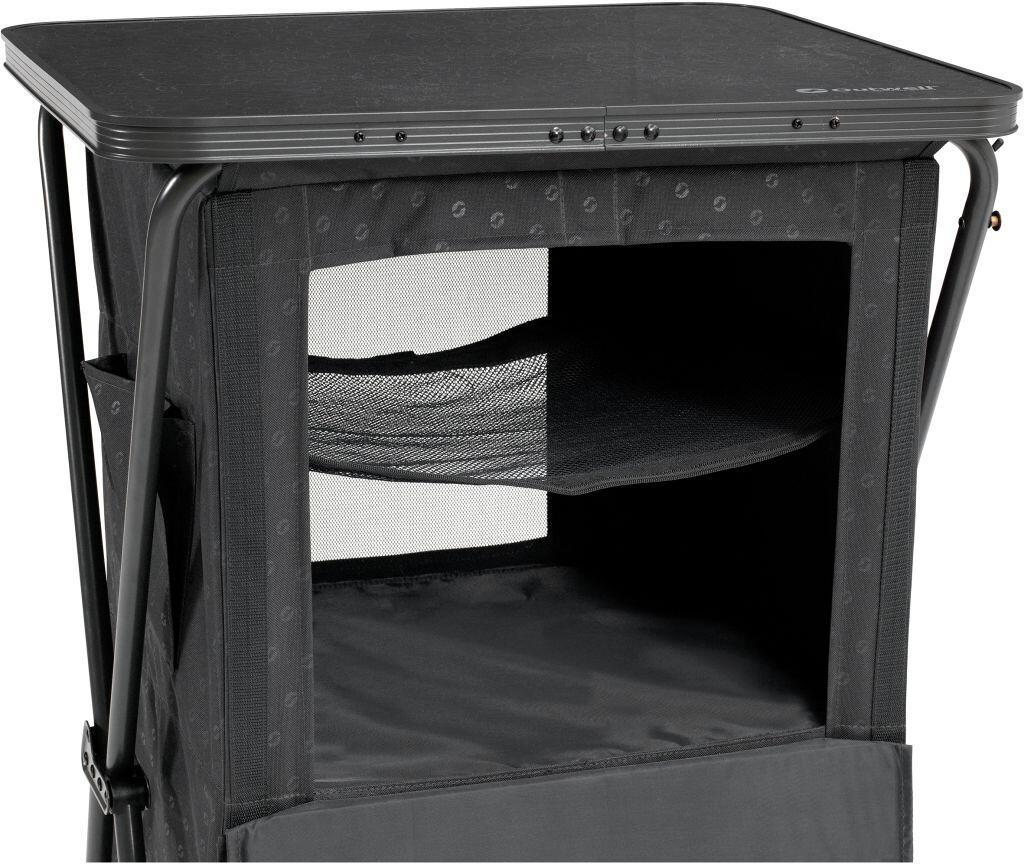 Sammenleggbart campingskap Domingo 60x51,5x97,5 cm aluminium - Outwell bakside