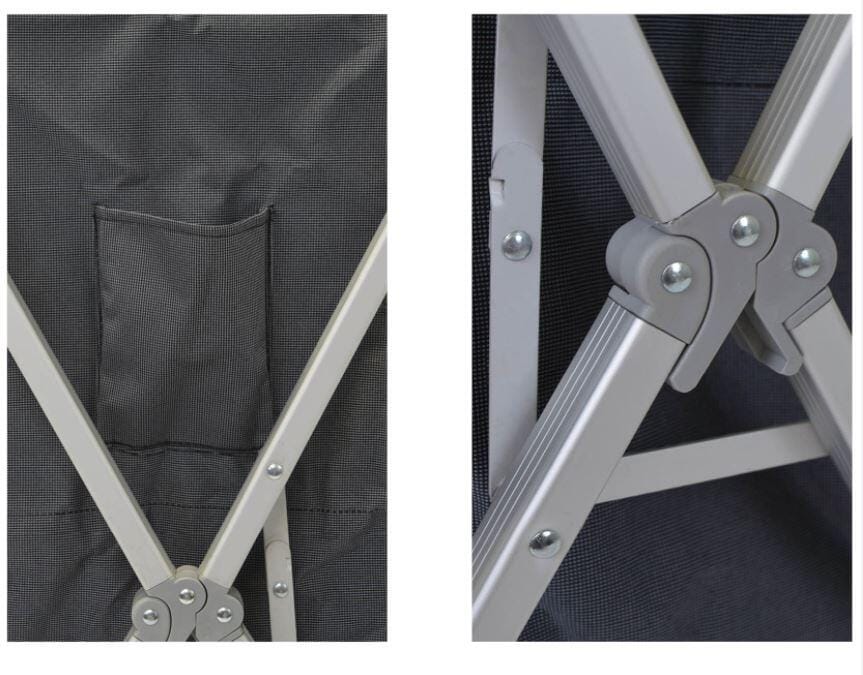 Sammenleggbart campingskap Easy Folding detalj av bambusplate