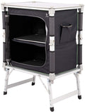 Sammenleggbart campingskap Edith 65x45 cm aluminium forfra